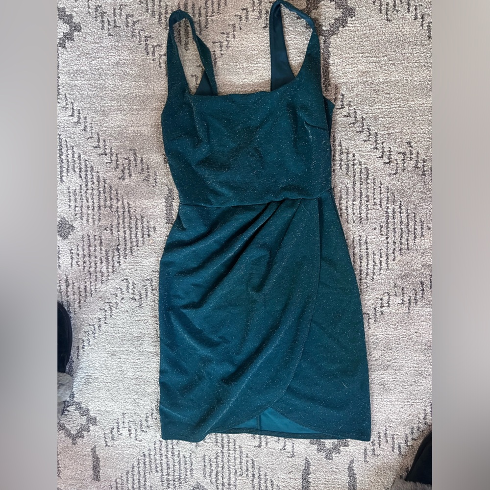 Green Sparkly Tank Dress